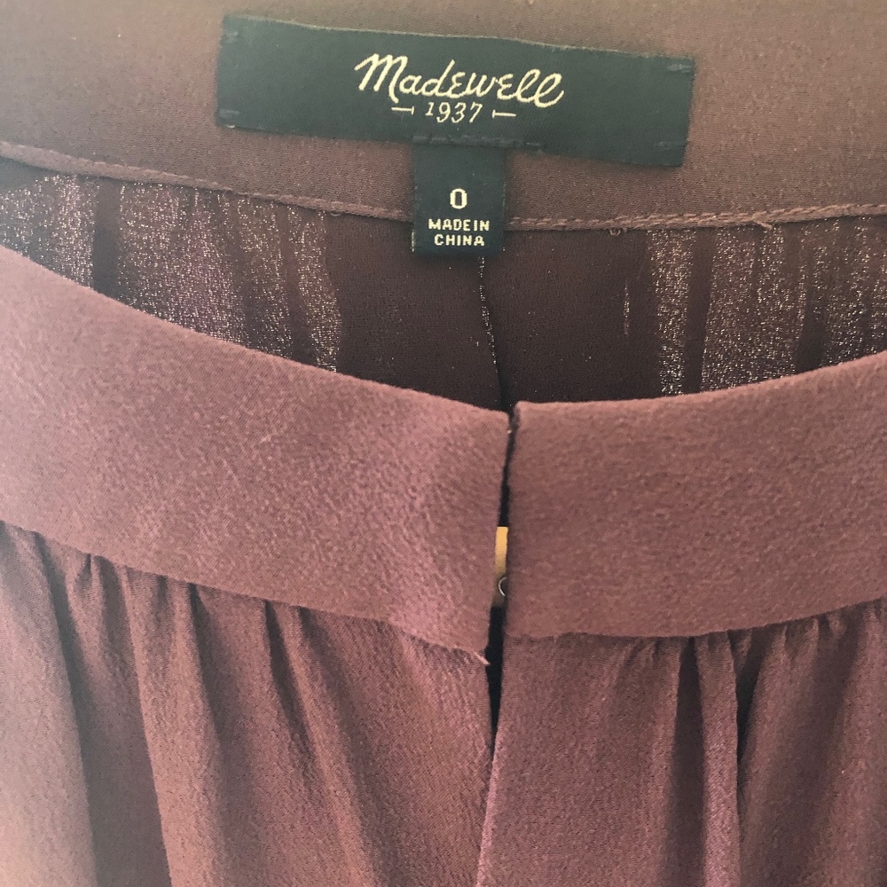 Madewell plum dress size 0